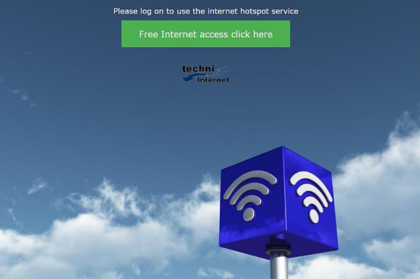 Hotspot landing-Page